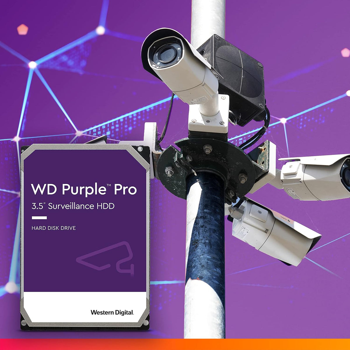 Western Digital 12TB WD Purple Pro Surveillance Disco duro interno...