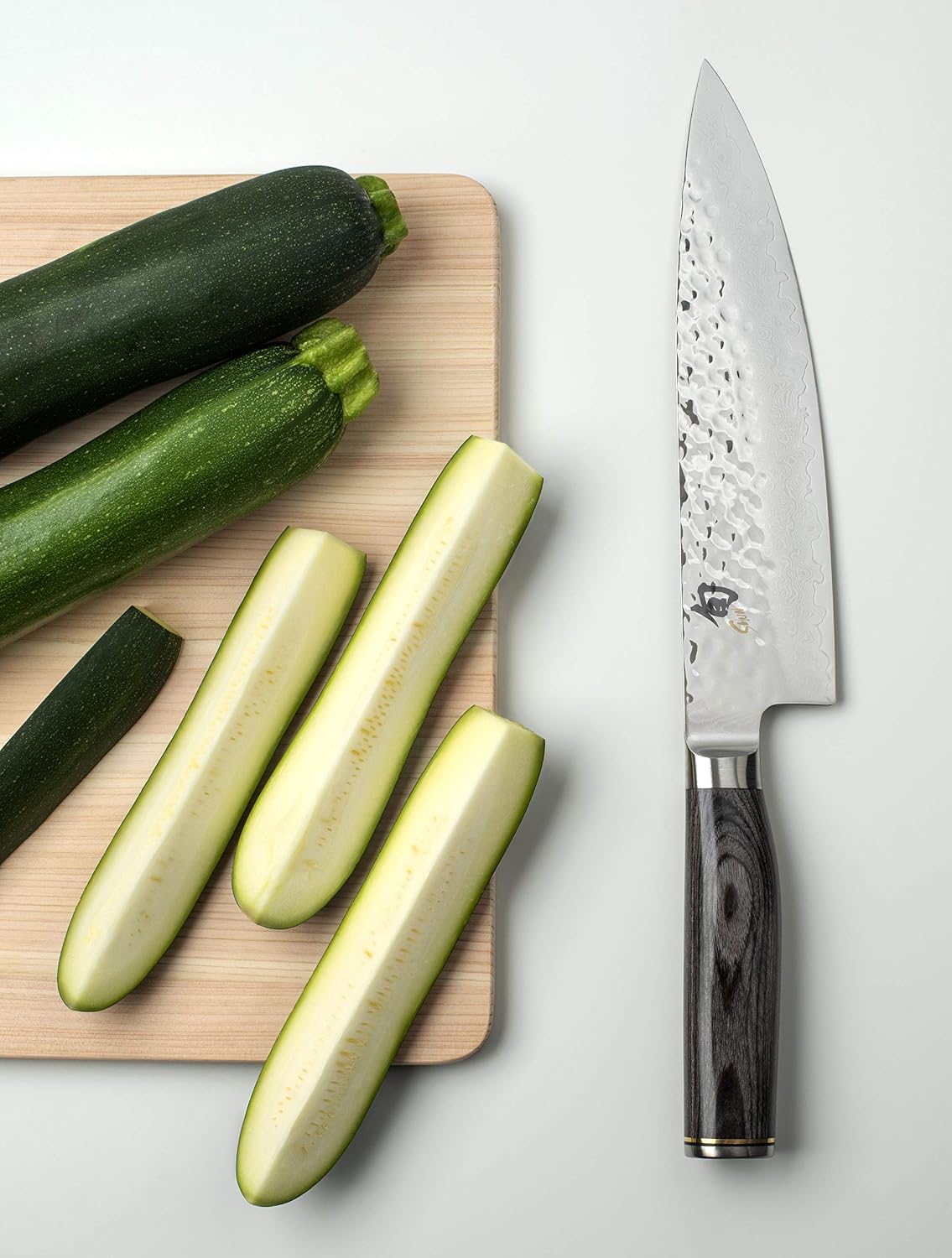 Cuchillo de chef Shun Premier gris de 8 pulgadas, cuchillo de cocin...