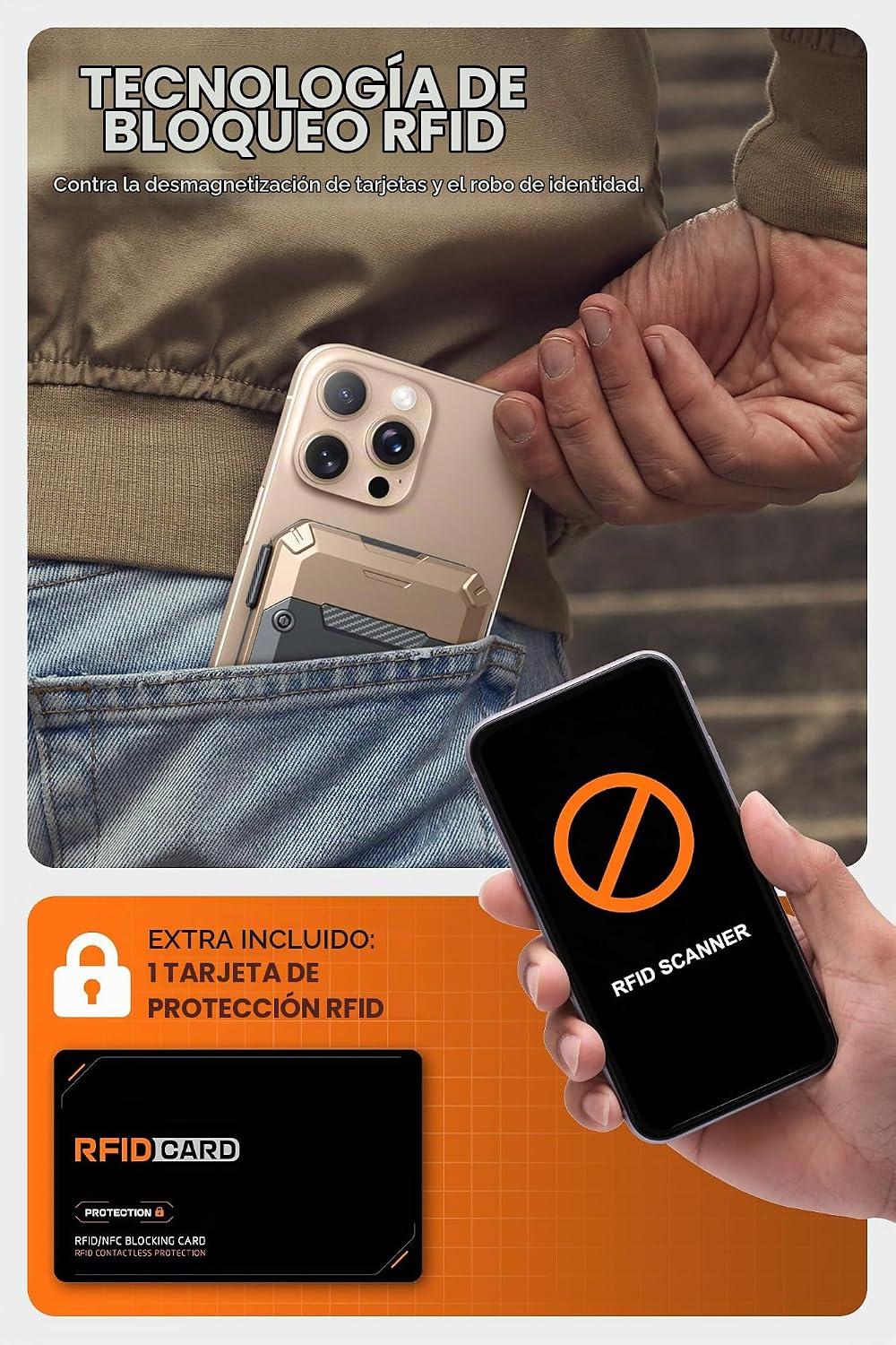 SUPCASE para cartera MagSafe con soporte, cartera magnética para ho...