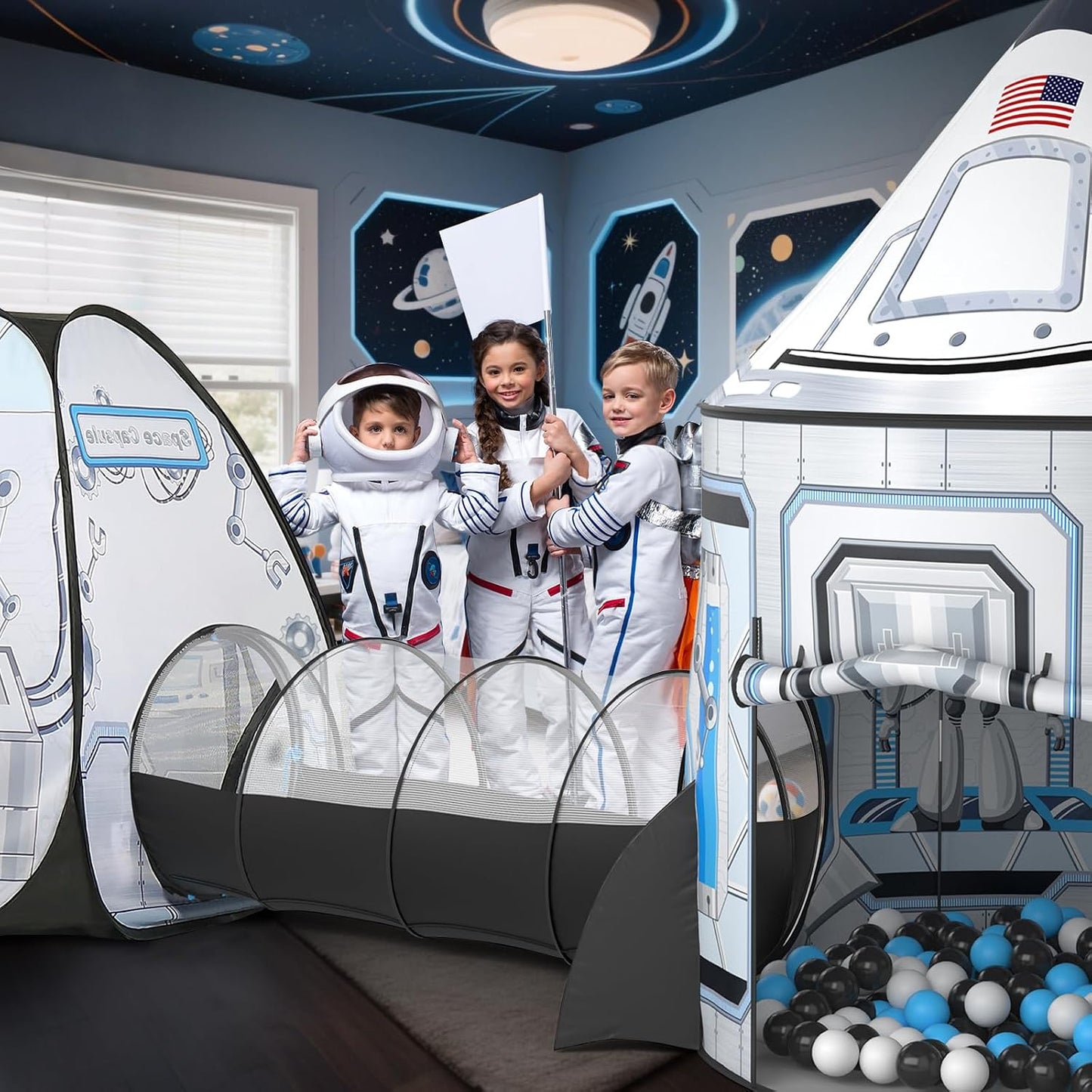 Sumbababy Tienda espacial para niños: juguete espacial para bebé- T...