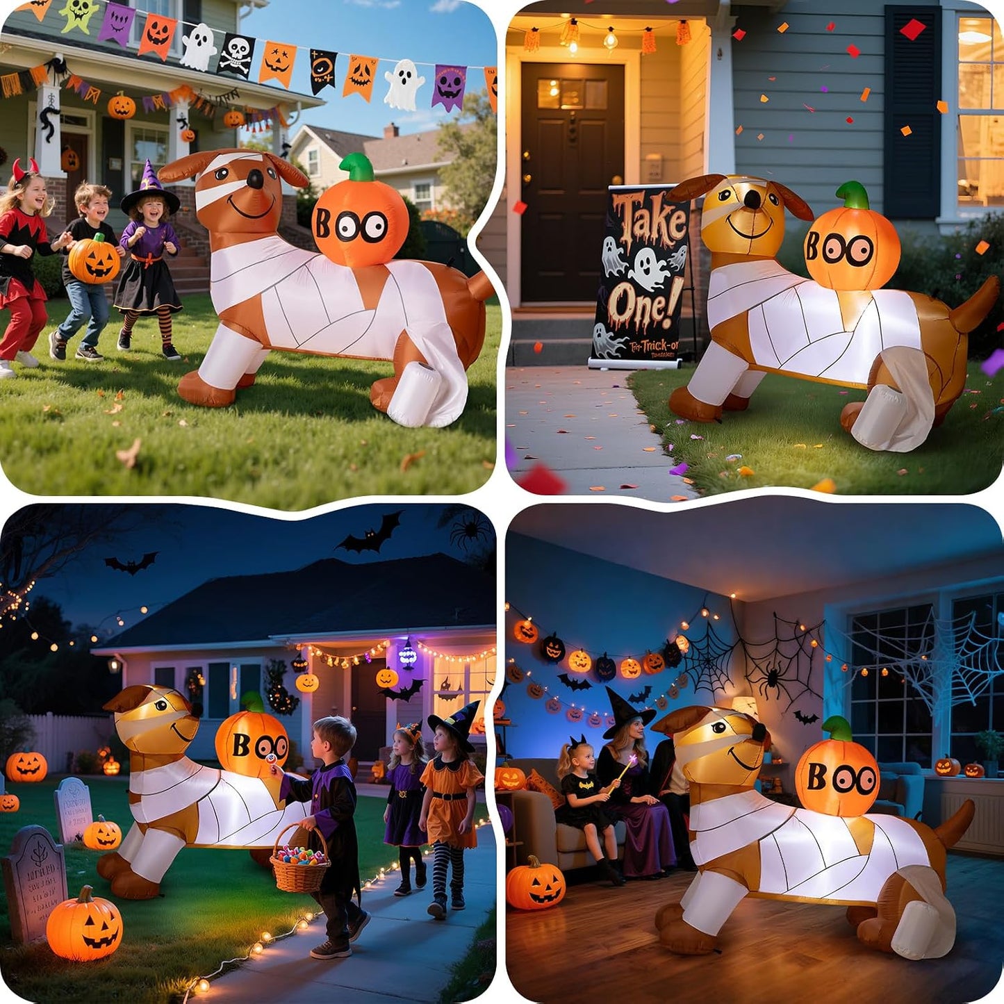 Dawdix Decoración inflable de Halloween de 5 pies para decoración a...
