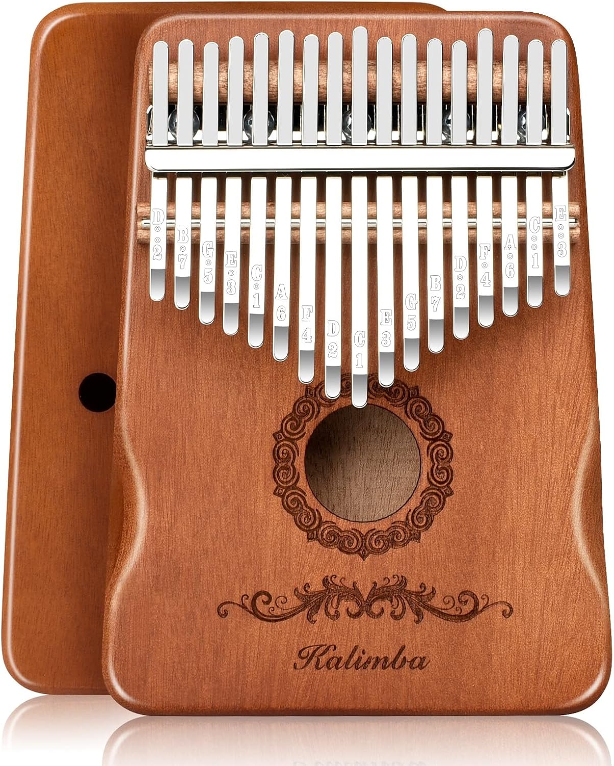 Kalimba - Piano de pulgar de 17 teclas, instrumentos musicales de p...