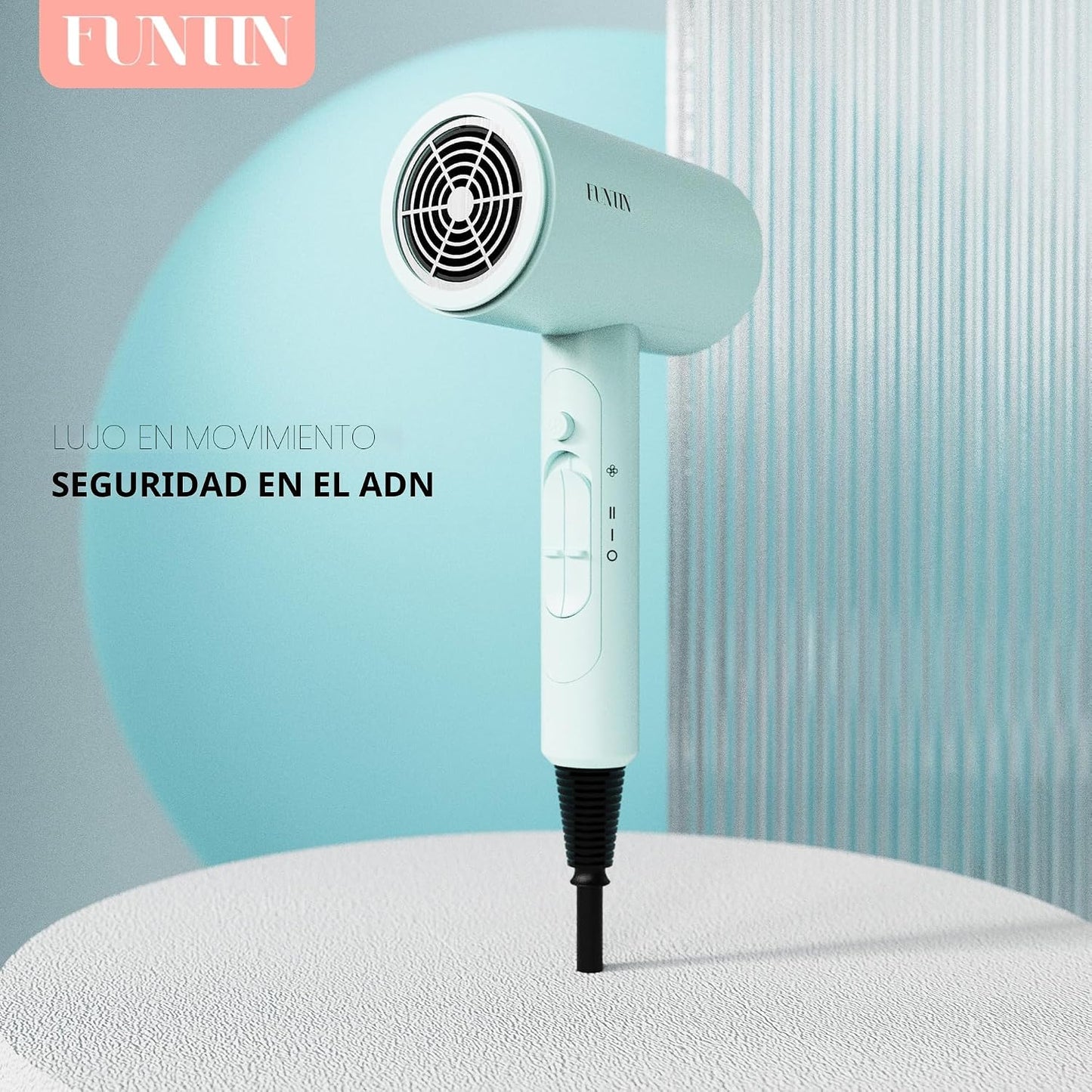 Funtin Secador de Pelo Secador de Pelo con Difusor Cepillo Peine 18...