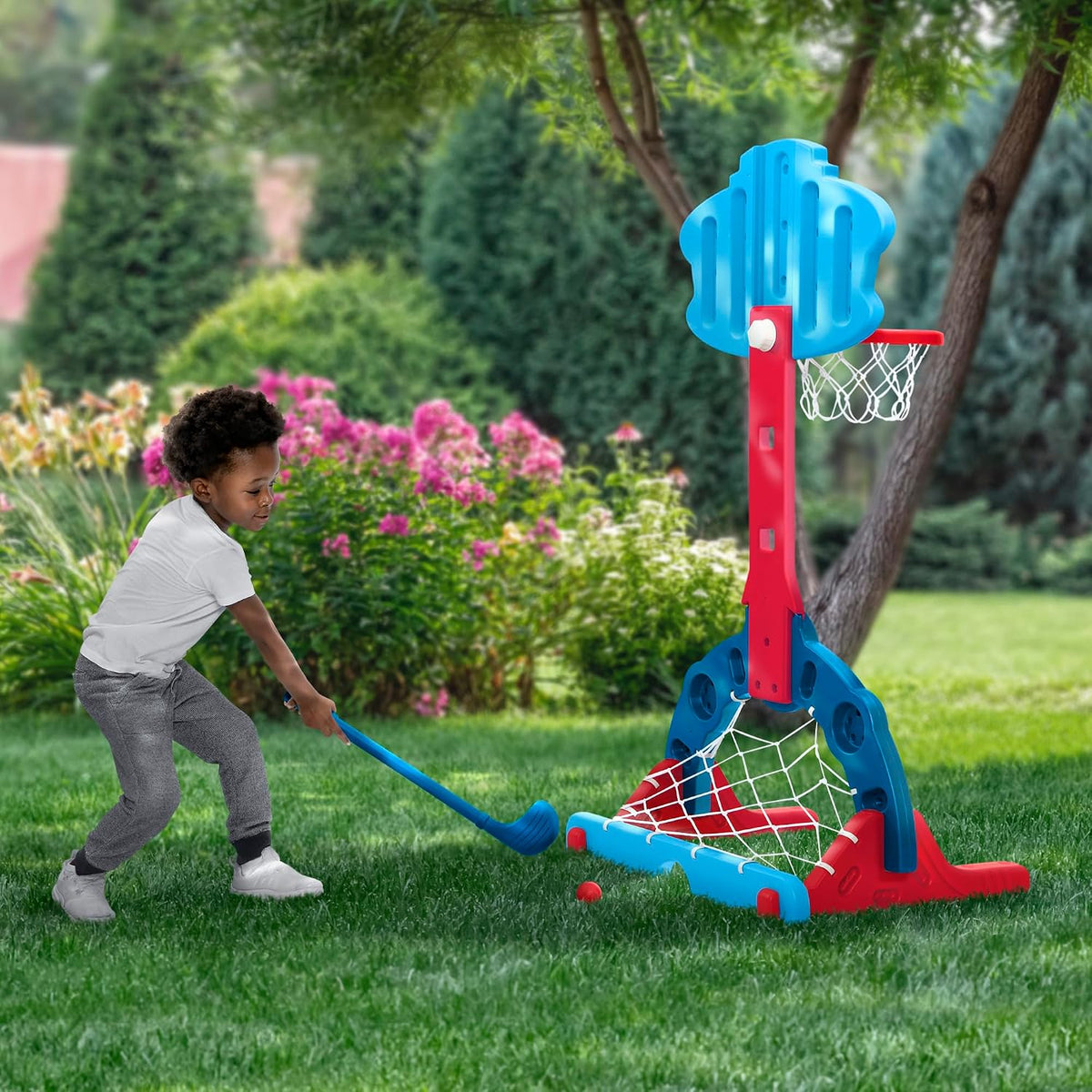 Delta Children PAW Patrol Centro Deportivo 4 en 1 \u2013 Aro de Bal...