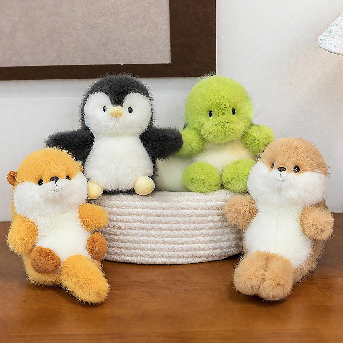 ABEARCAR Pingüino de Peluche Lindo Animales de Peluche Suaves 6"...