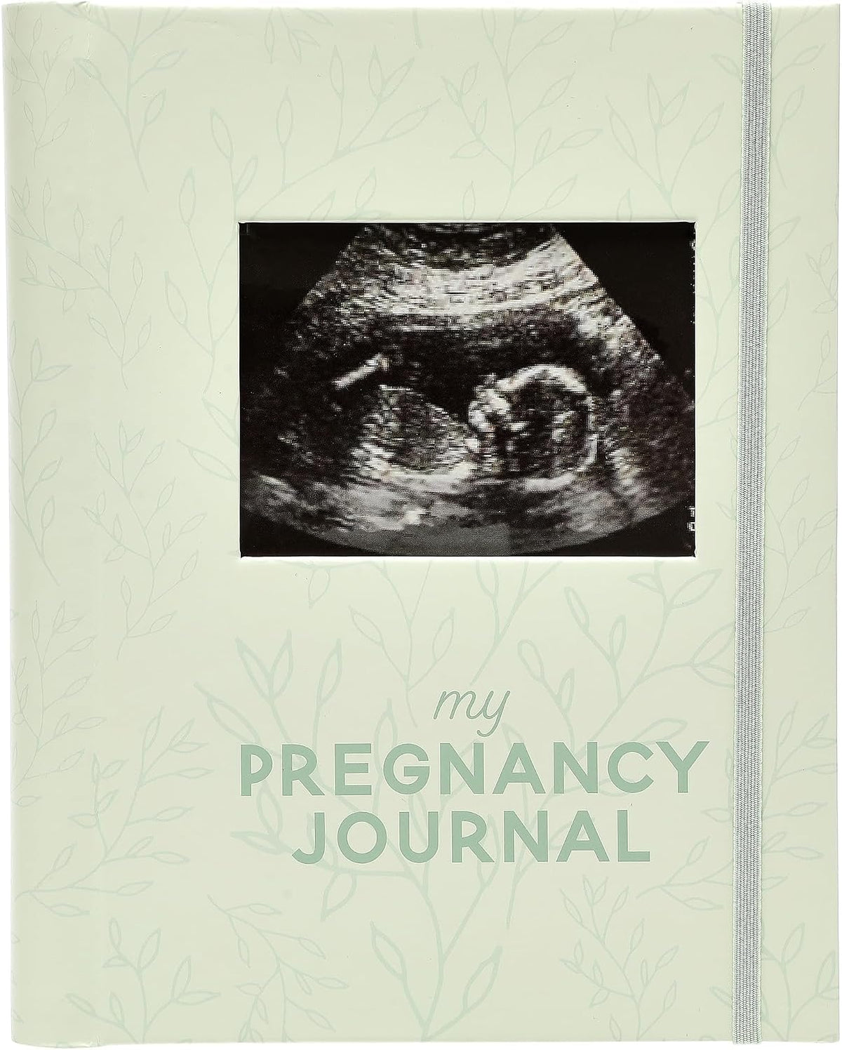 Pearhead My Pregnancy Journal, hoja verde salvia, inserto de fotos...