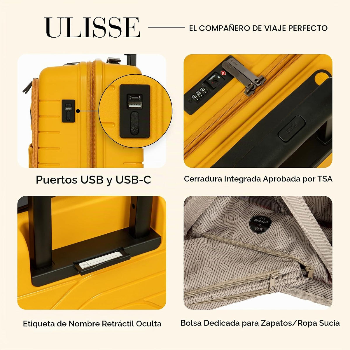Bric's B|Y Ulisse Maleta de Mano con Ruedas Giratorias, Equipaj...