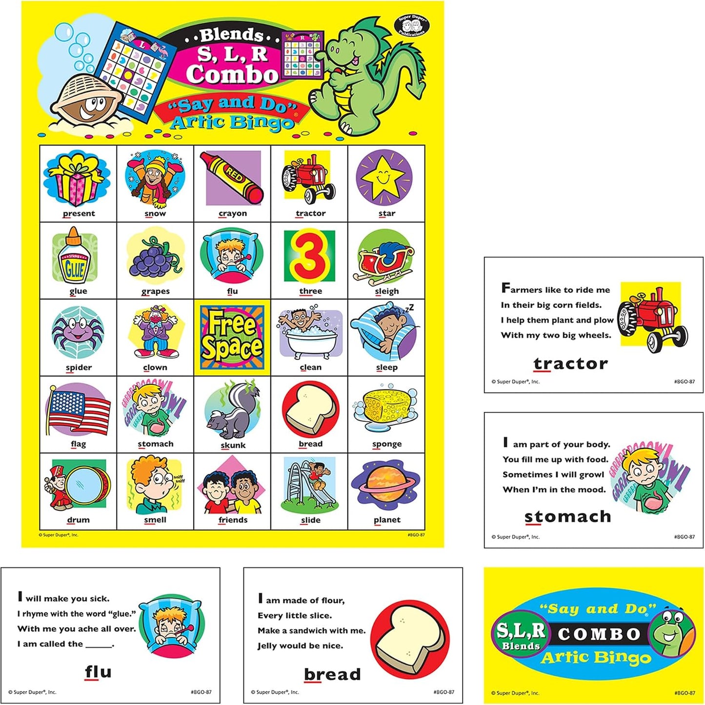 Super Duper Publications | Juego de sonidos Say and Do® Artic Bingo...