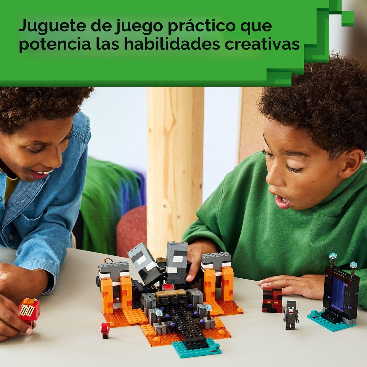 LEGO Minecraft Batalla con Wither Juego de Construcción y Juguetes...