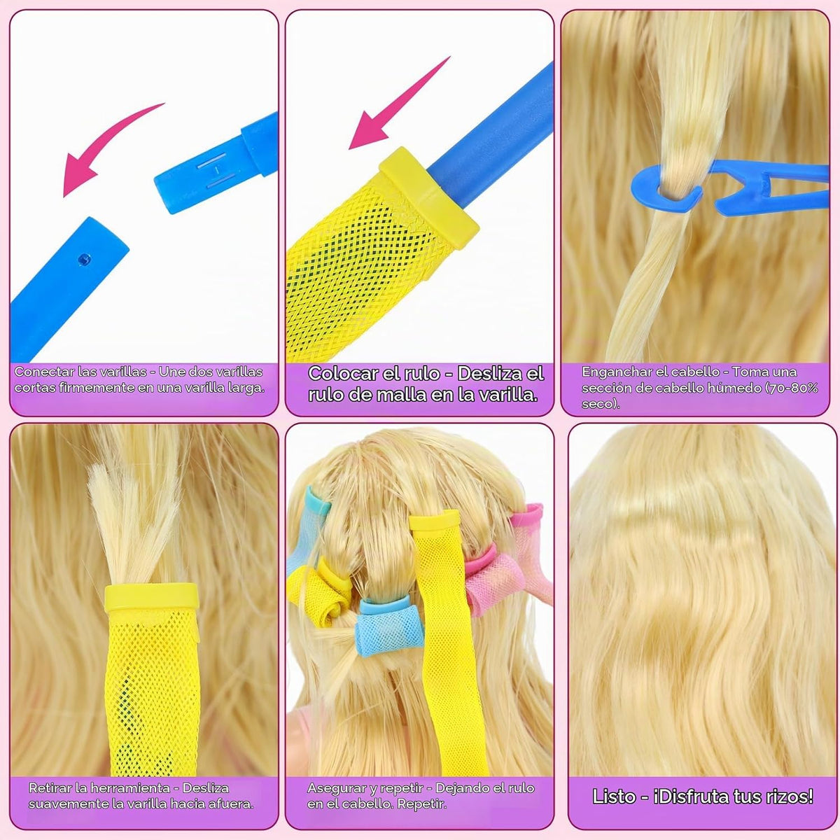 Cabeza de Muñeca para Estilo de Cabello Infantil, Juguetes de Peluq...