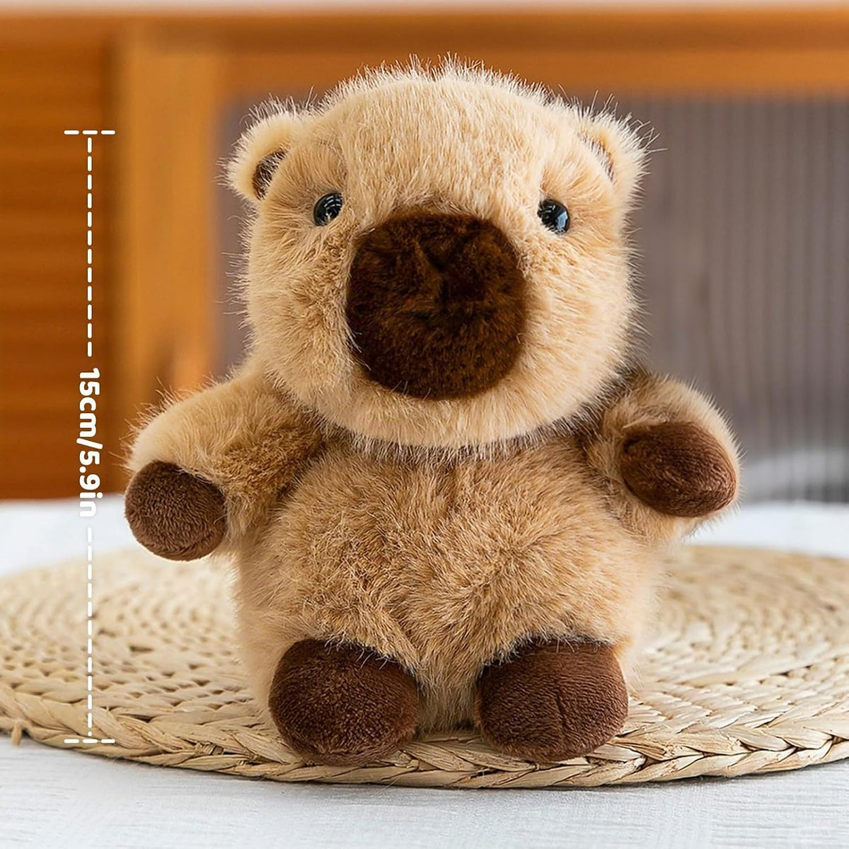 ABEARCAR Capybara de peluche suave lindos animales de peluche de 15...