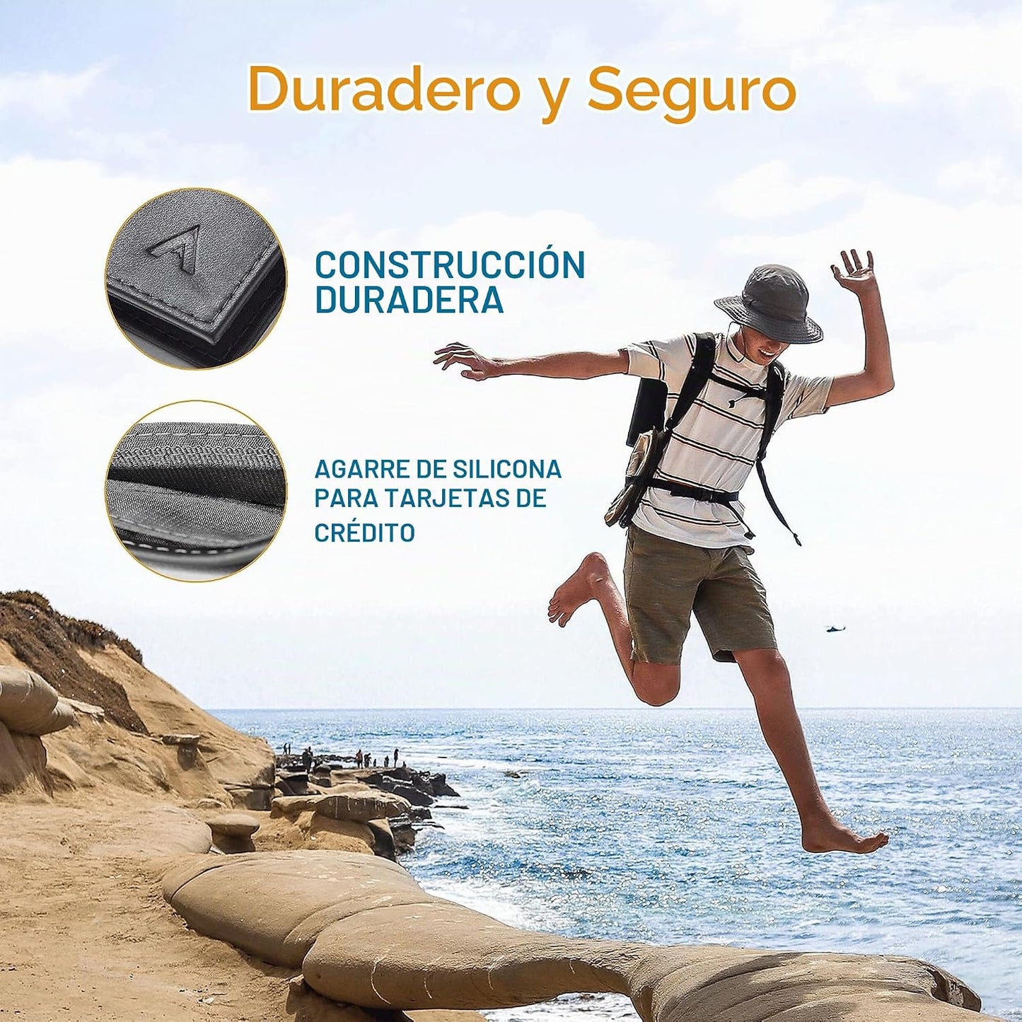 Allett Cartera de Identificación | Cuero, Bloqueo RFID | Cartera Bi...