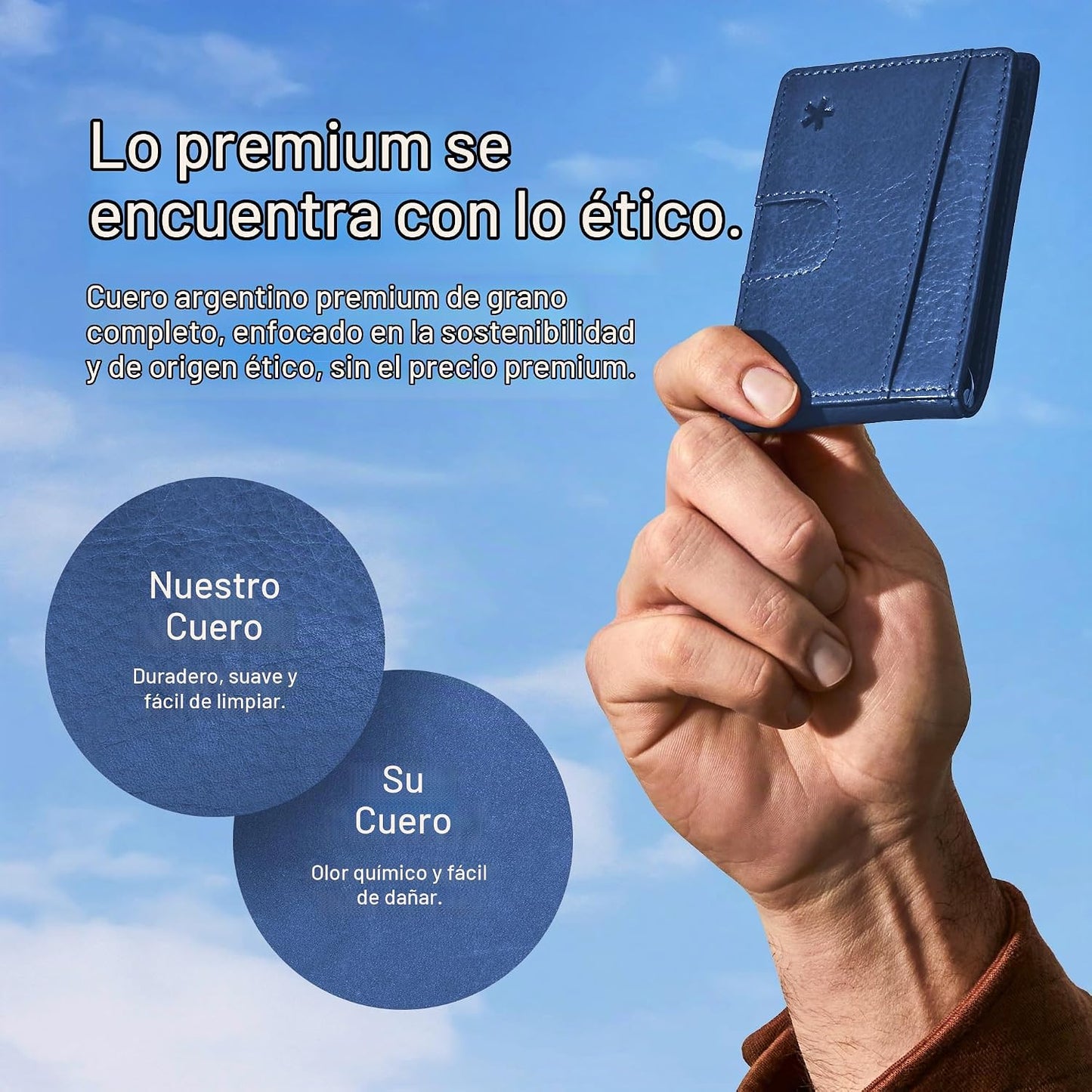 Swear Brands Billetera delgada con clip para dinero, cartera minima...