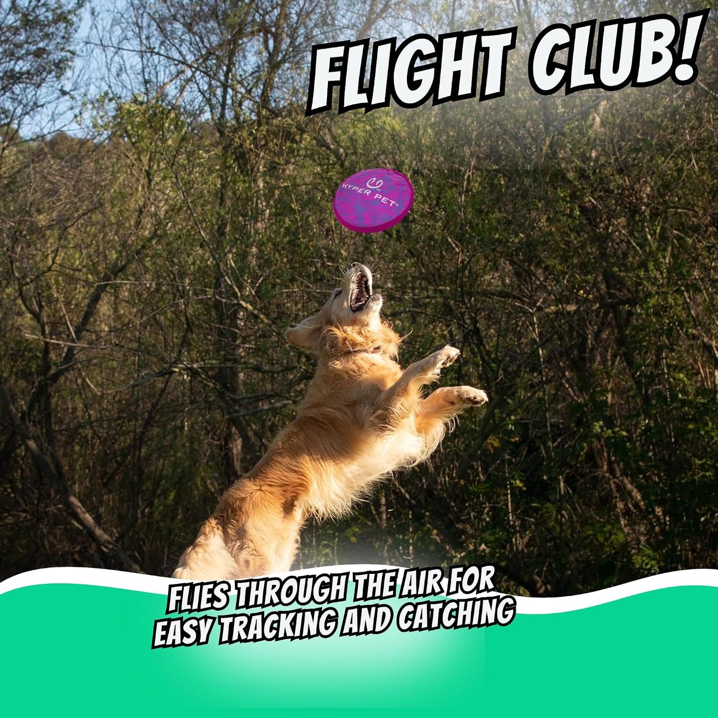 Hyper Pet Flippy Flopper Disco volador blando de 9" para perros, fl...