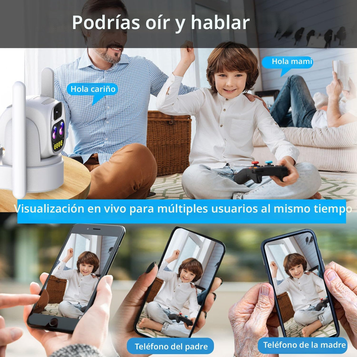 Cámaras de seguridad LETSCEE inalámbricas para exteriores para segu...