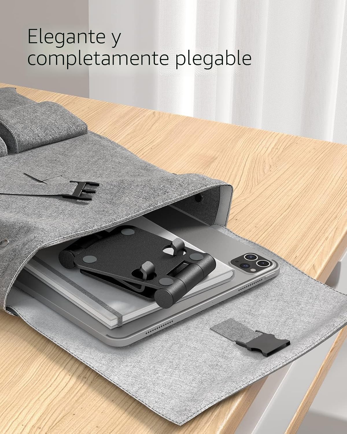 Nulaxy Soporte plegable doble para teléfono celular, totalmente aju...