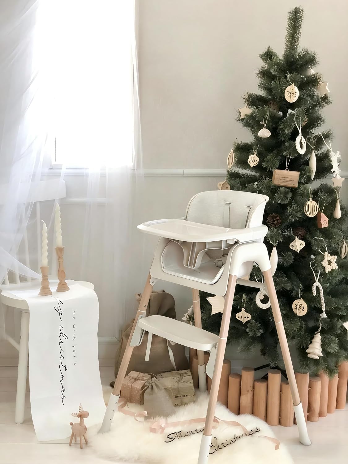 Mloong Silla alta para bebés y niños pequeños, sillas altas ajustab...