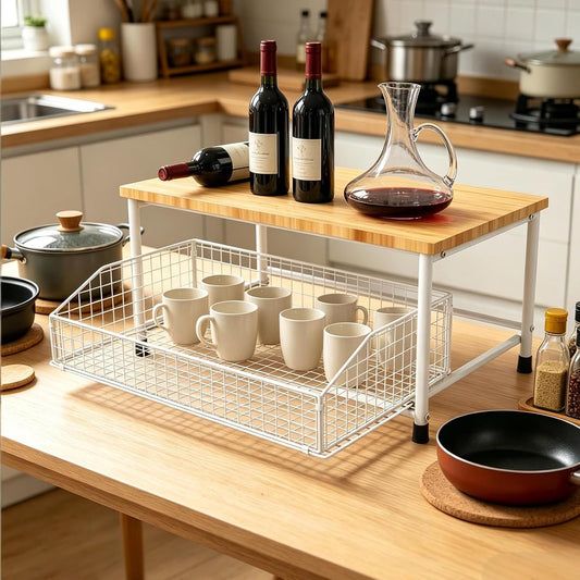 HYLMMDA Estante de encimera de cocina, estante de cocina pequeño co...