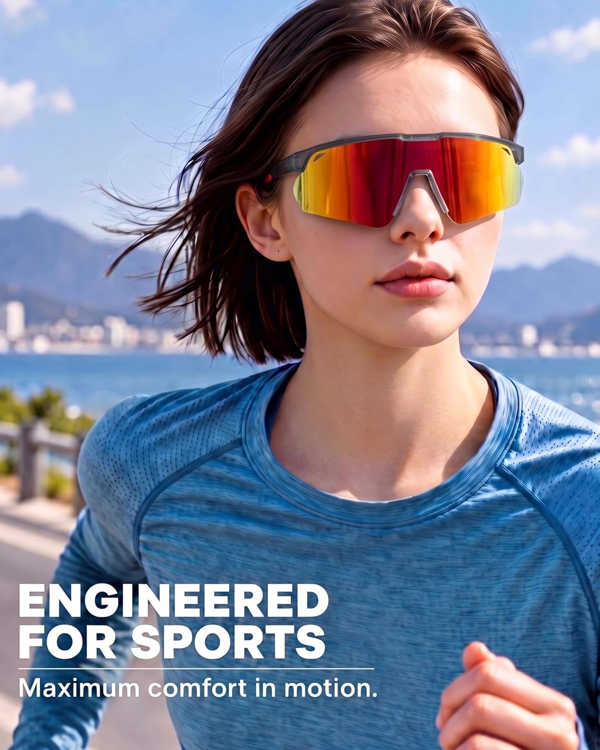AGEYOU Gafas de sol deportivas polarizadas para hombres y mujeres |...