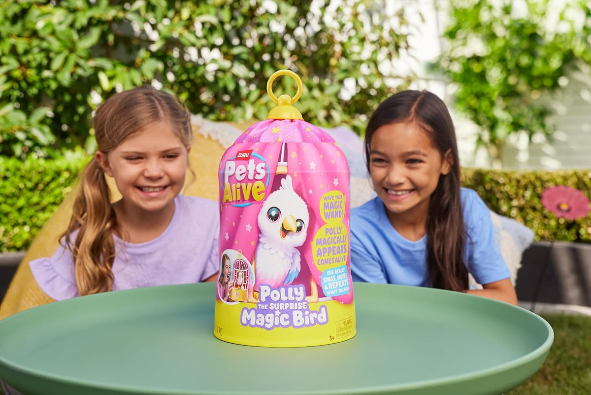 Pets Alive Polly El Pájaro Mágico de ZURU, Mascota Juguetónica Robo...