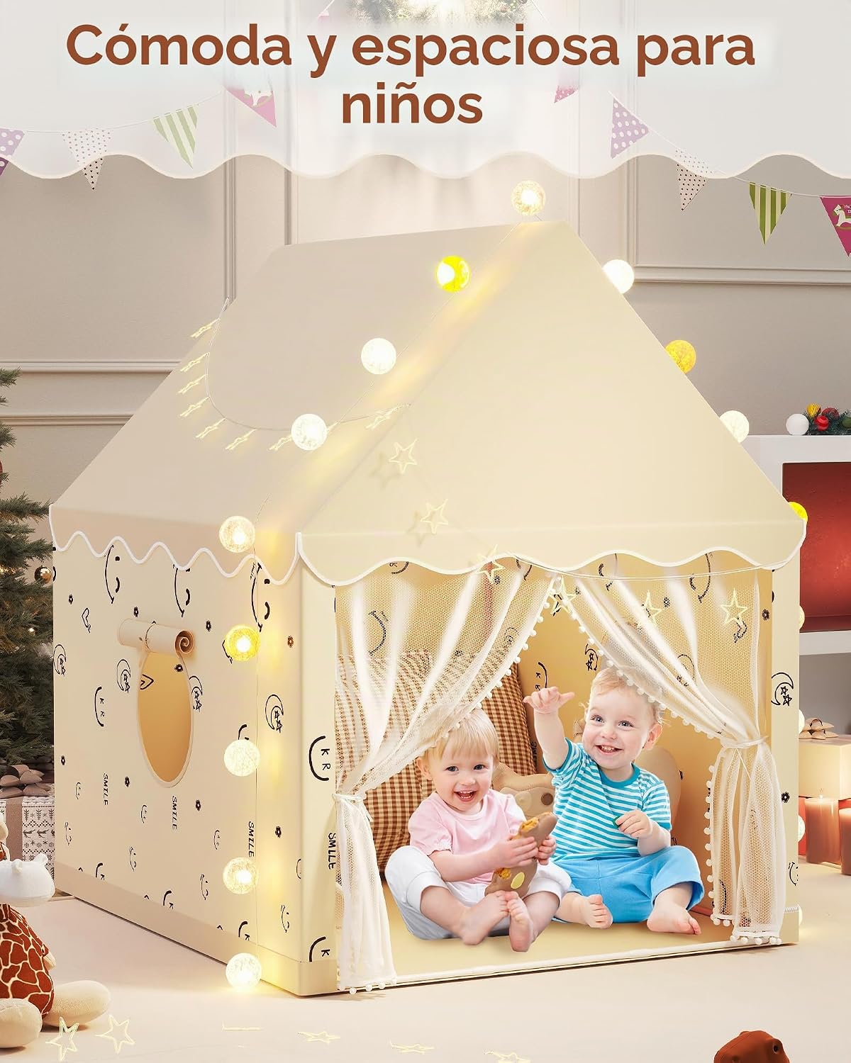 Tienda de campaña para niños, tienda de campaña de princesa para in...