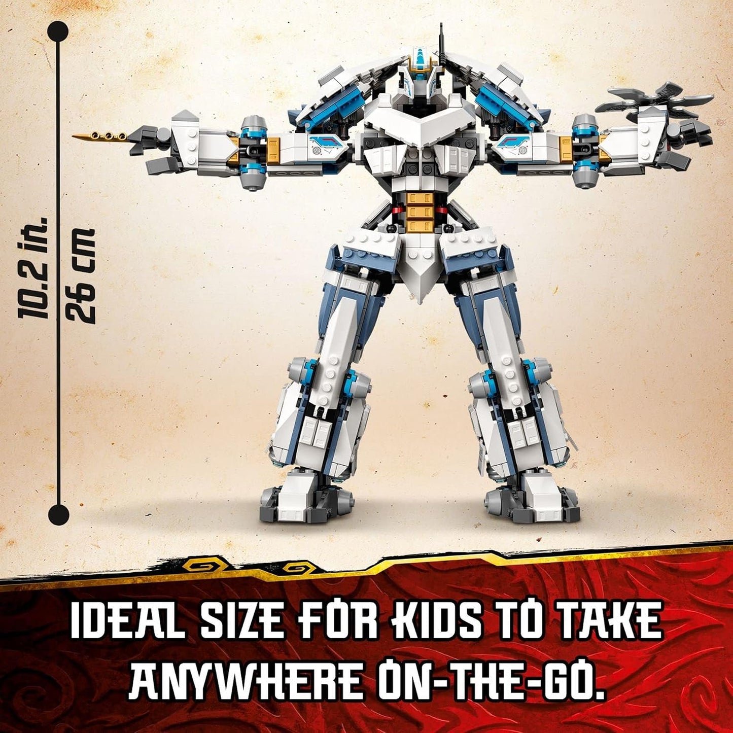 LEGO NINJAGO Legacy - Zane\u2019s Titan Mech Battle, 71738 Figura d...