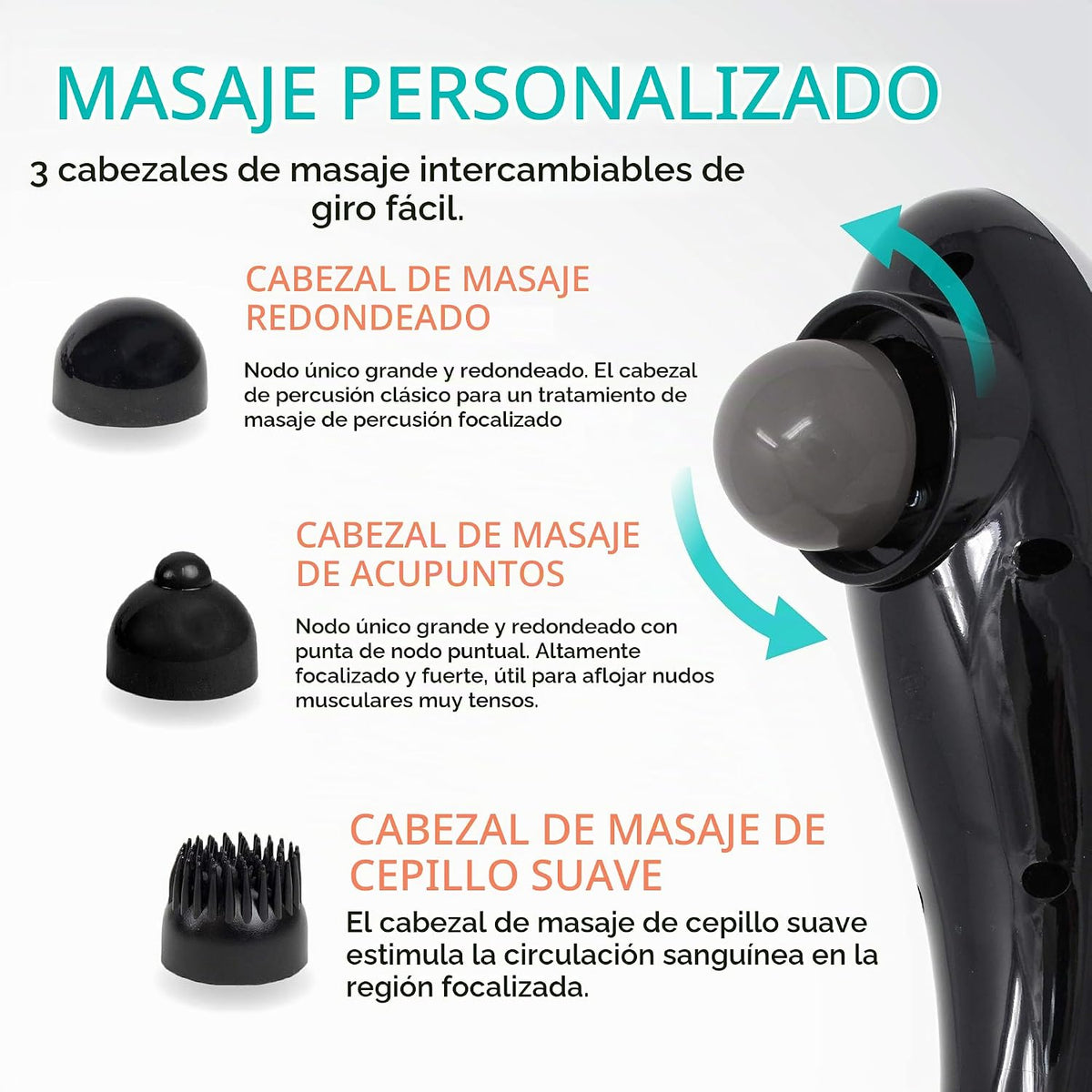 Daiwa Felicity Tapping Pro - Masajeador de tejido profundo de mano...