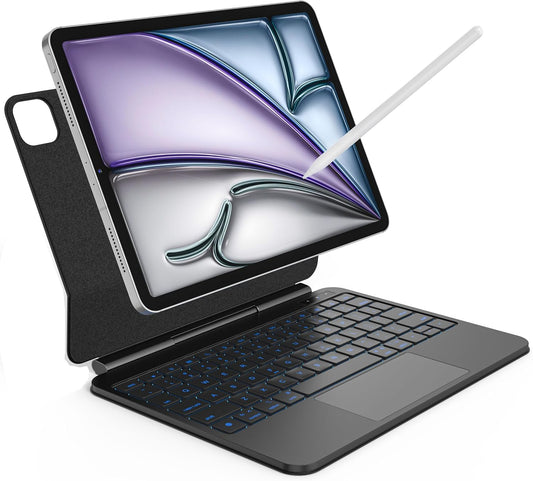Emoonland Funda de teclado mejorada con lápiz óptico para iPad Air...