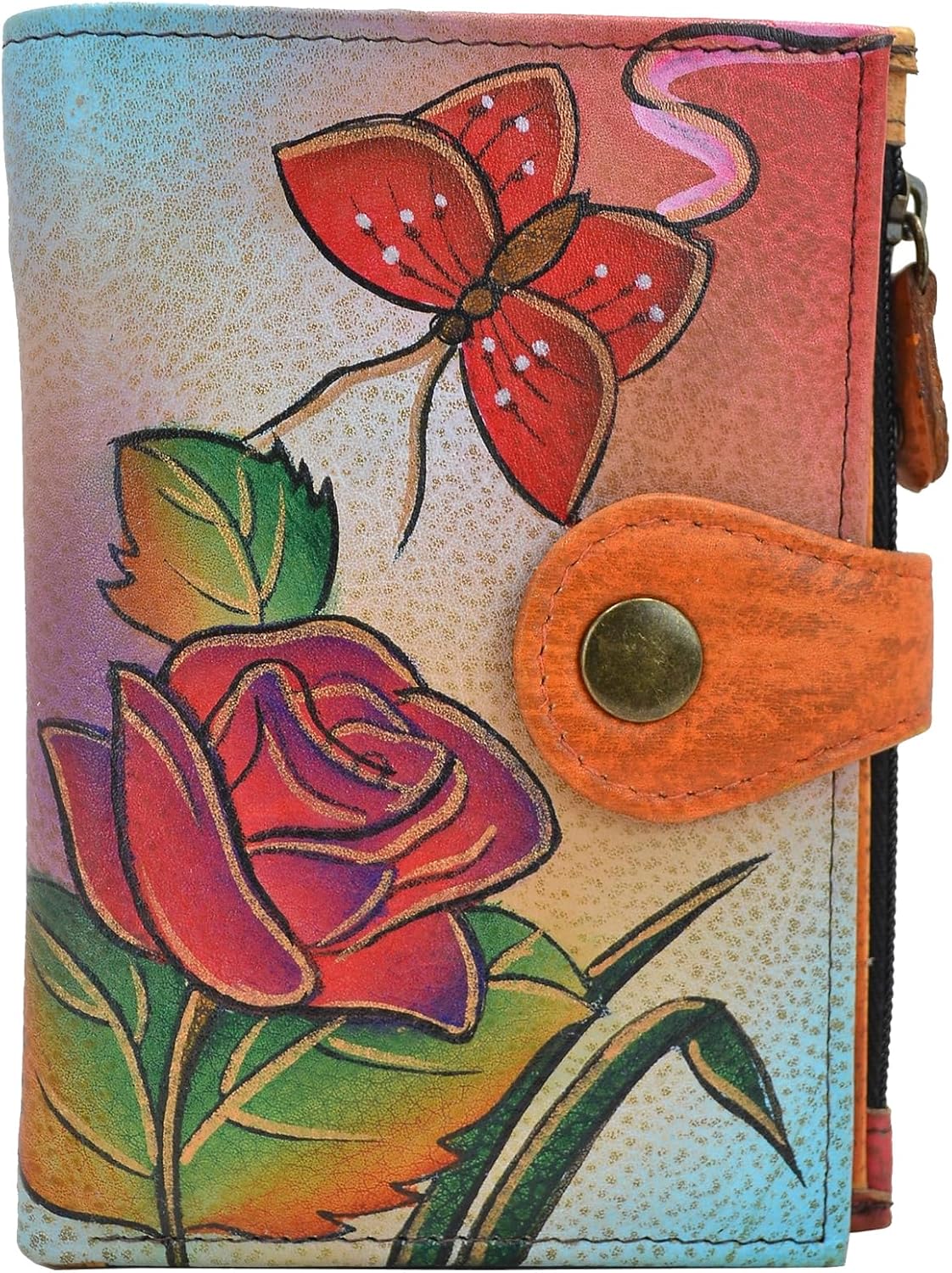 Anna by Anuschka Cartera de mujer pintada a mano de cuero genuino p...