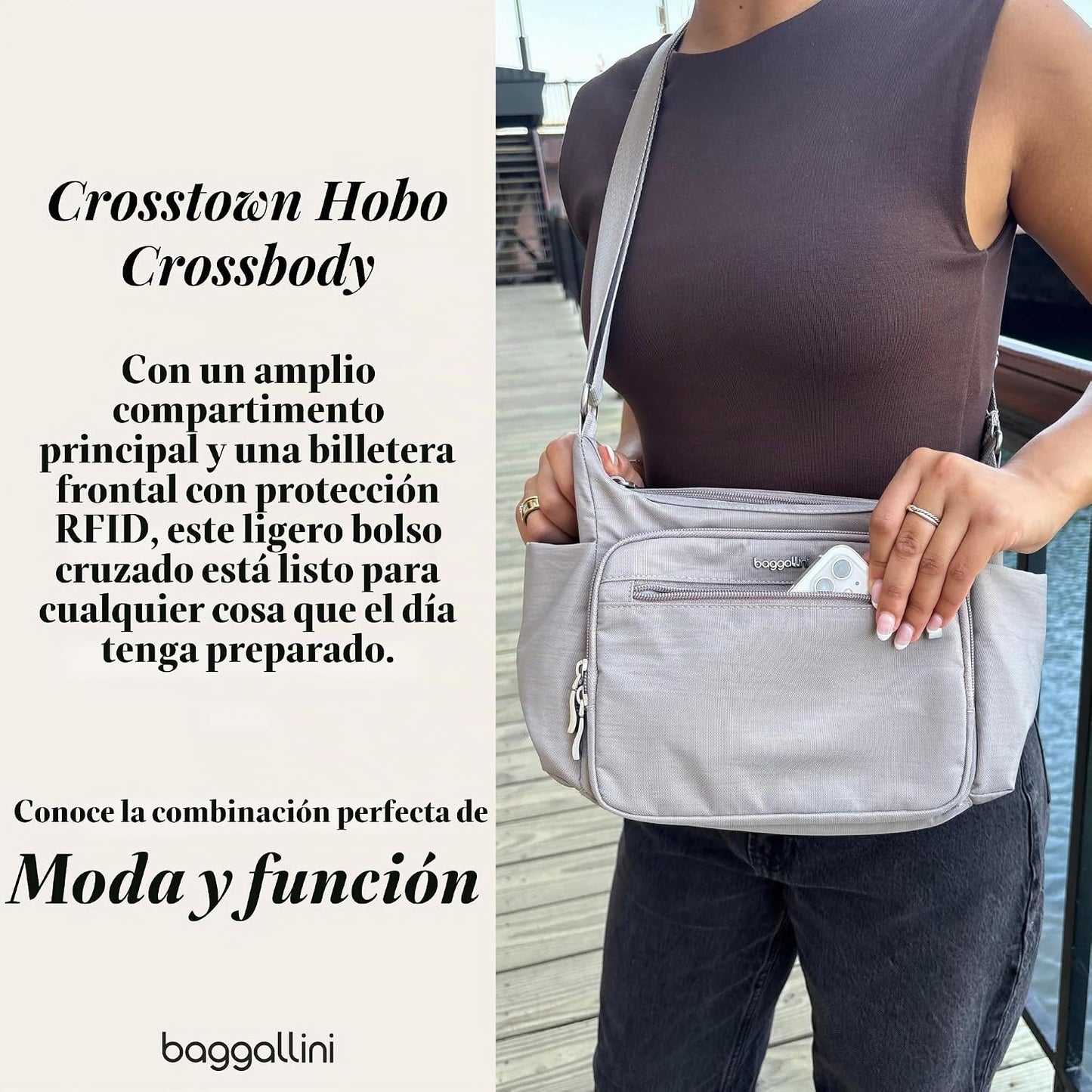 Baggallini Crosstown Hobo Crossbody