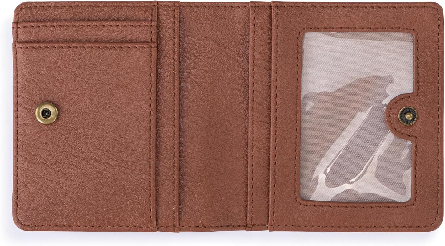 The Sak Mira Small Leather Wallet - Cartera para mujer, cierre a pr...
