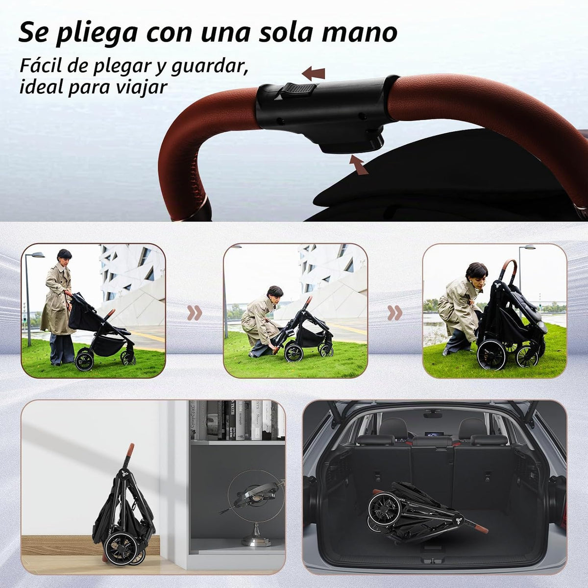 Cochecito Tinyiota para bebés, cochecitos para niños pequeños con g...