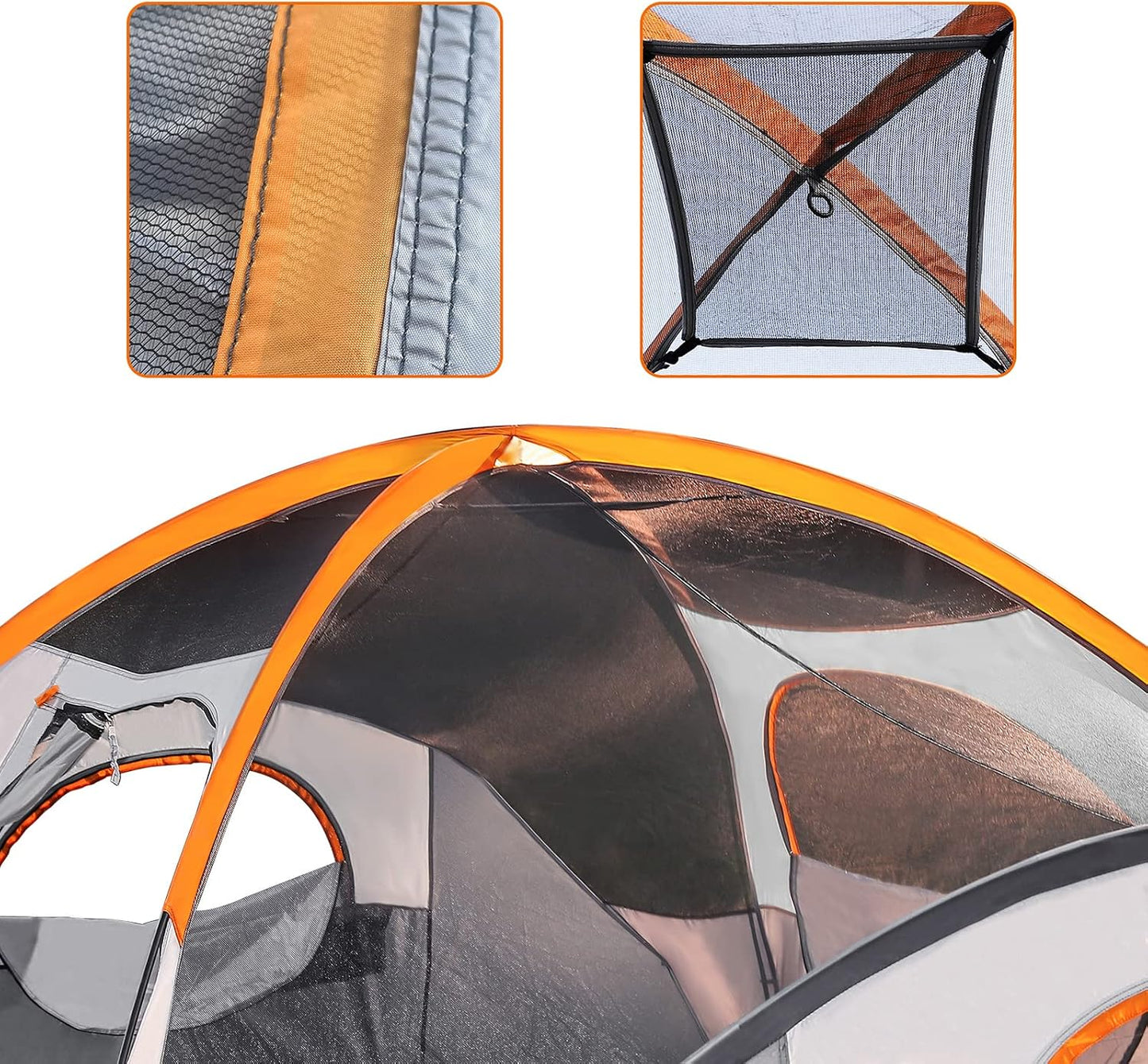Amazon Basics Tienda de Campaña, Diseño de Domo para 3 Estaciones c...