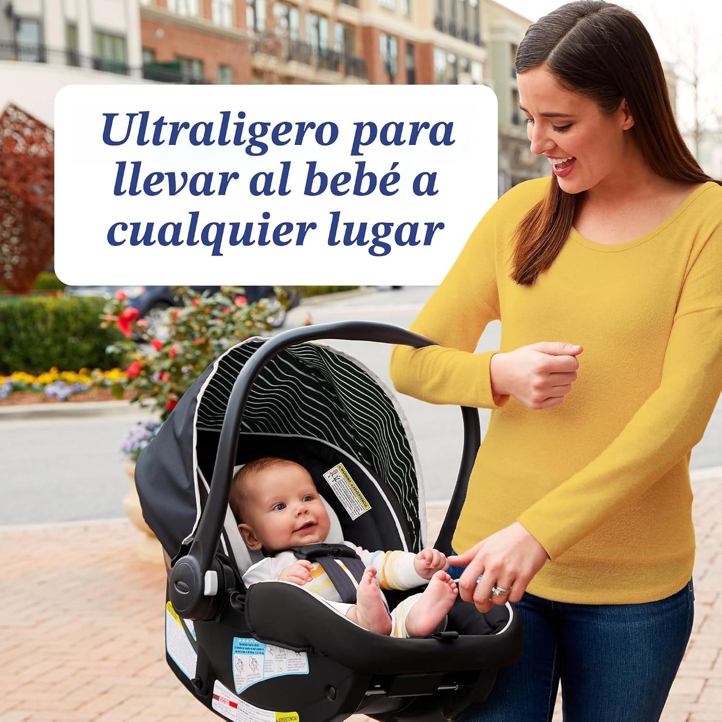 Graco SnugRide Lite LX - Asiento infantil para automóvil, asiento t...