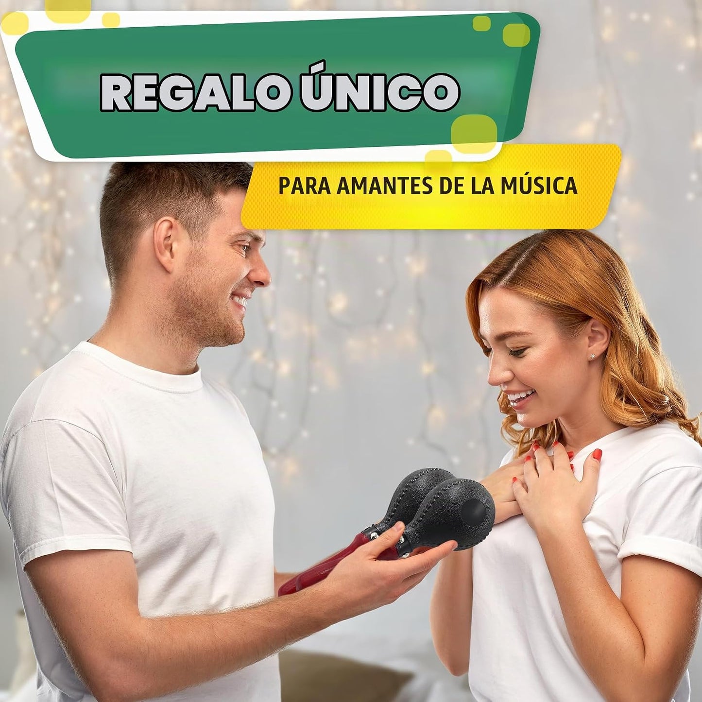 Maracas para adultos y niños, 2 piezas, 10.2 pulgadas, plástico ABS...