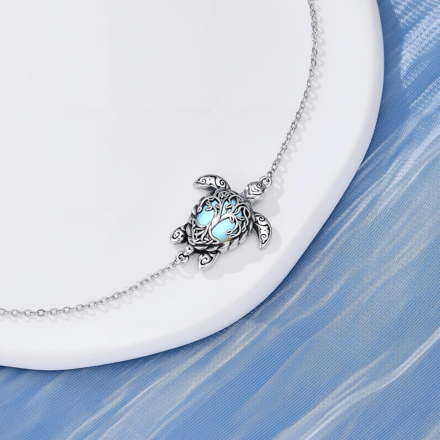 YYB Juego de joyas de tortuga marina para mujer, dije de árbol de l...