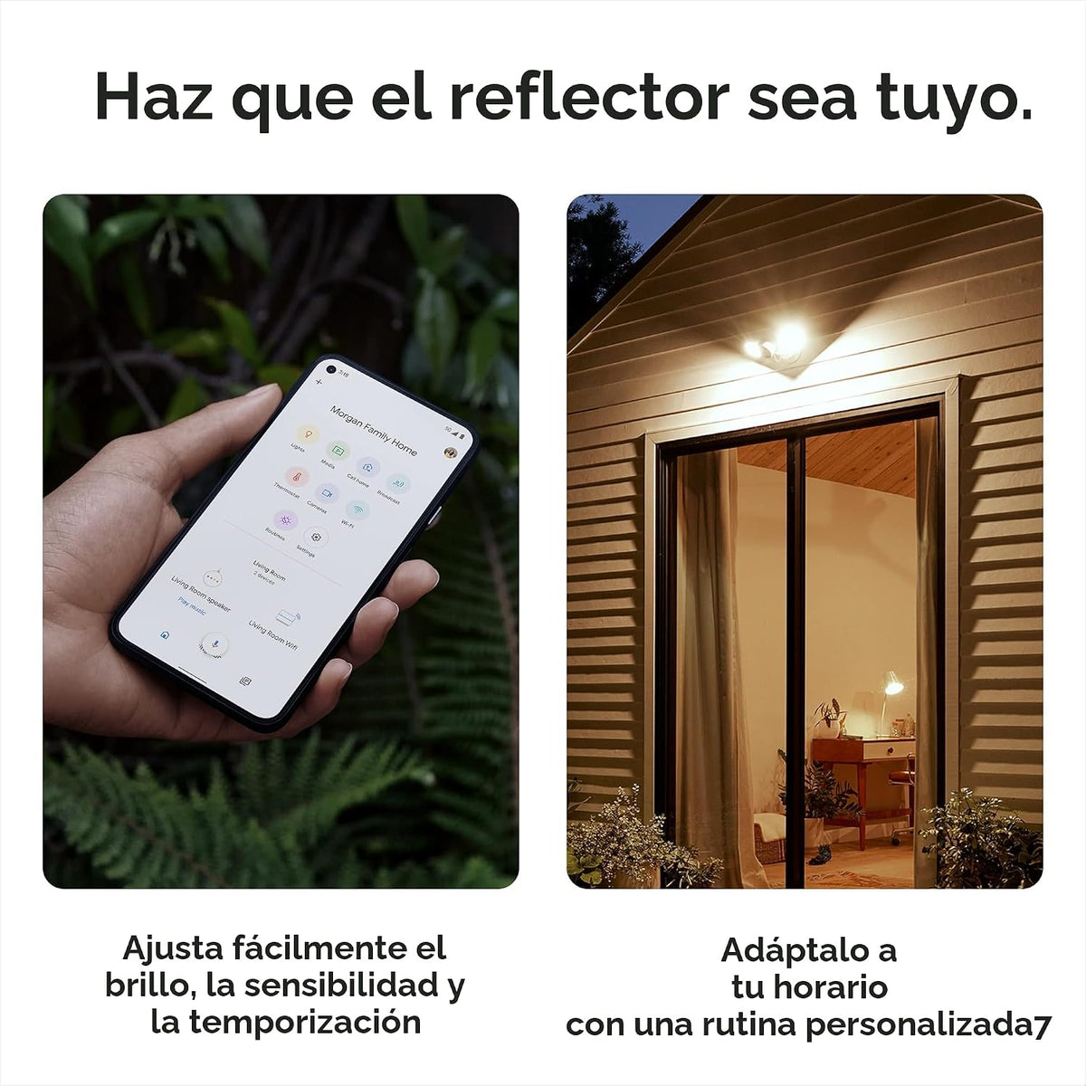 Google Nest Cam con Foco - Cámara Exterior - Cámara de Seguridad co...