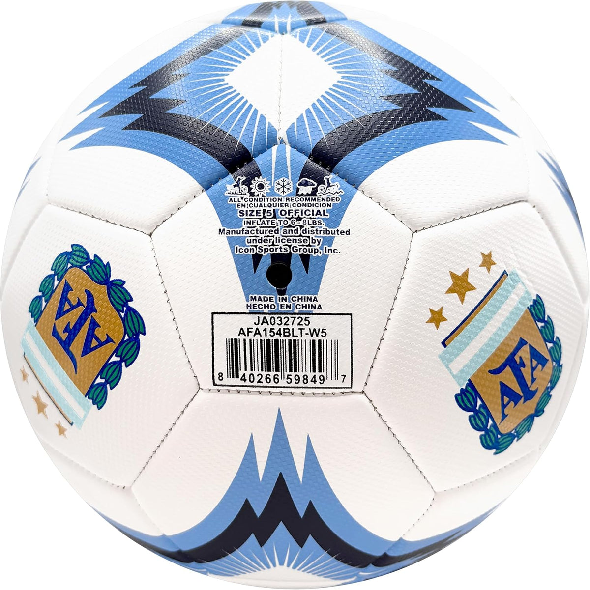 Icon Sports - Balón de fútbol oficialmente licenciado de la Asociac...