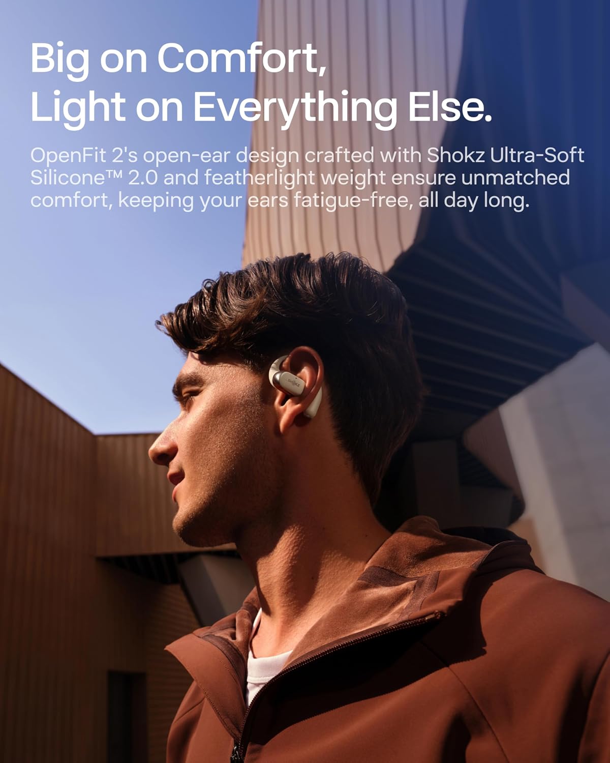 SHOKZ OpenFit 2 Auriculares de Oreja Abierta, Auriculares Inalámbri...