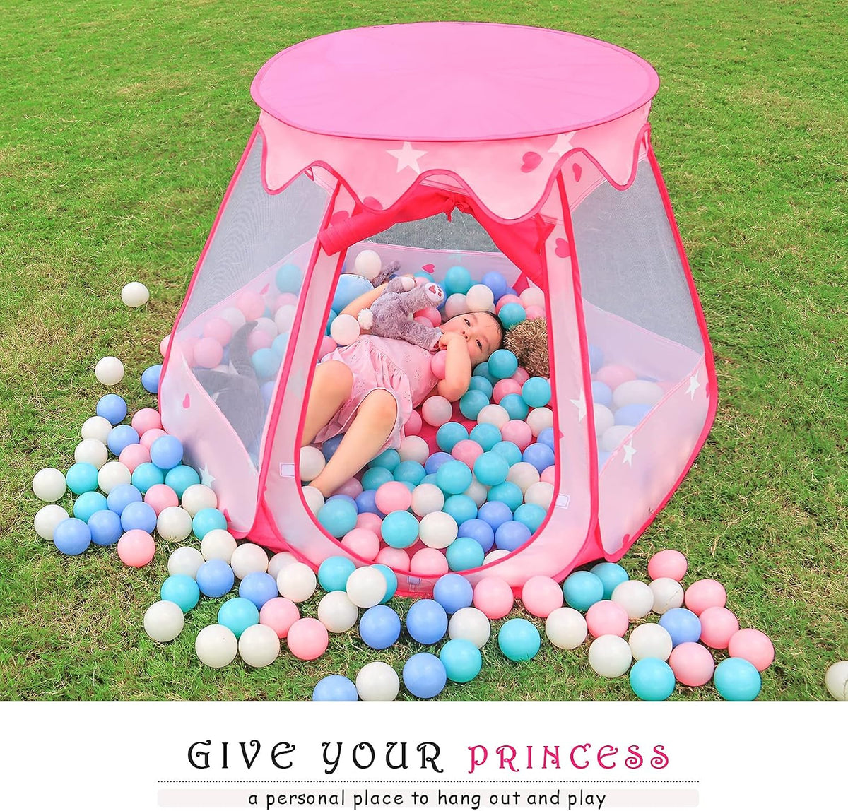 Tienda de campaña de princesa para niñas y niños, tienda de campaña...