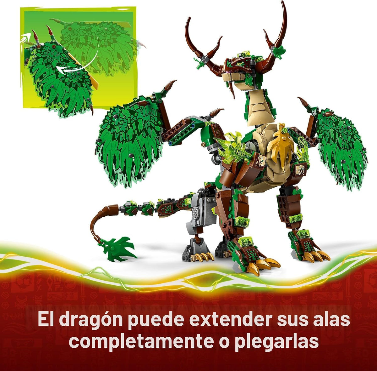 LEGO NINJAGO - Juguete de construcción de El dragón de la vida para...