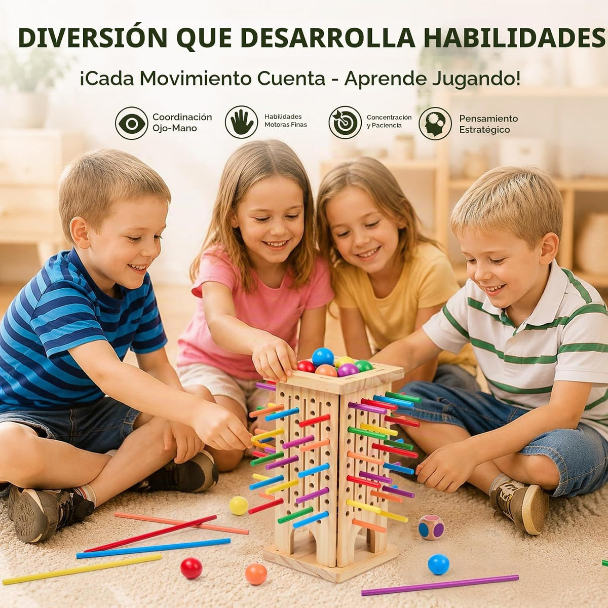 Greek Science Juego de viaje portátil: desafío de caída de bola de...