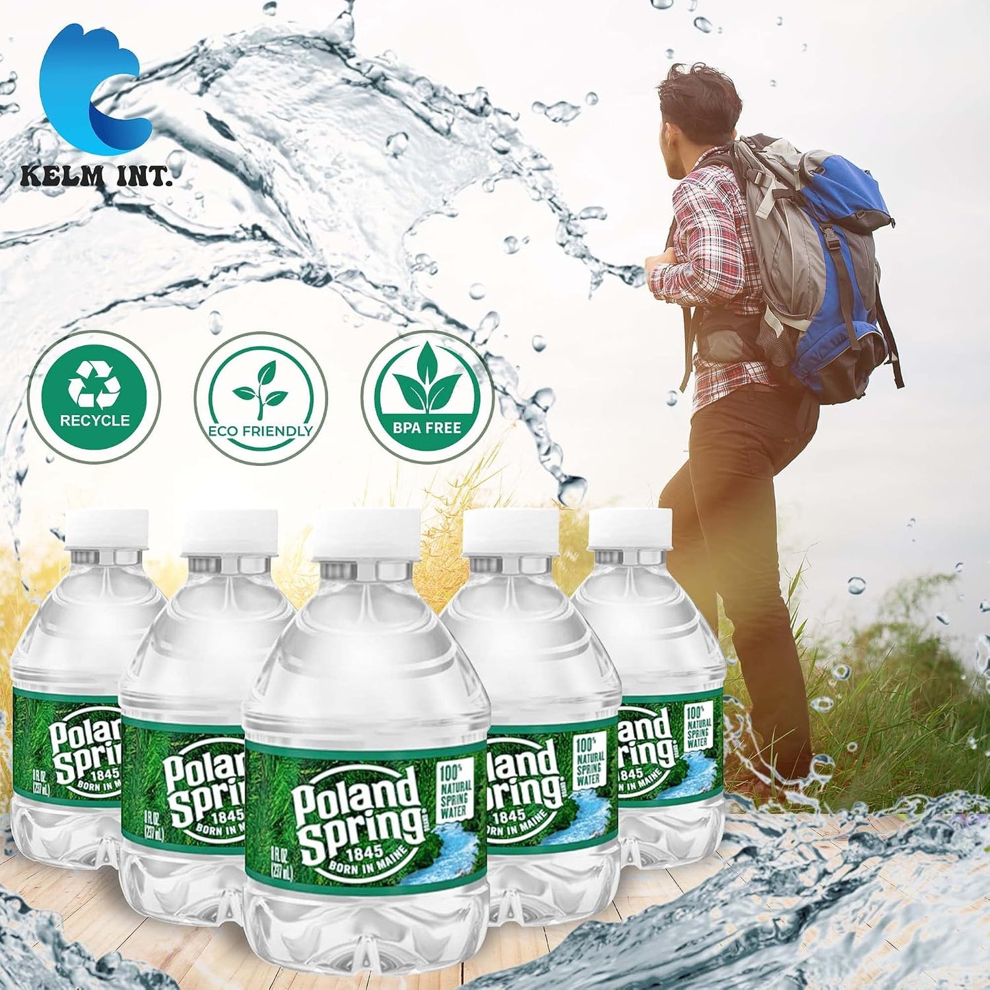 Poland Spring - Mini botellas de agua de 8 onzas \u2013 Paquete de...