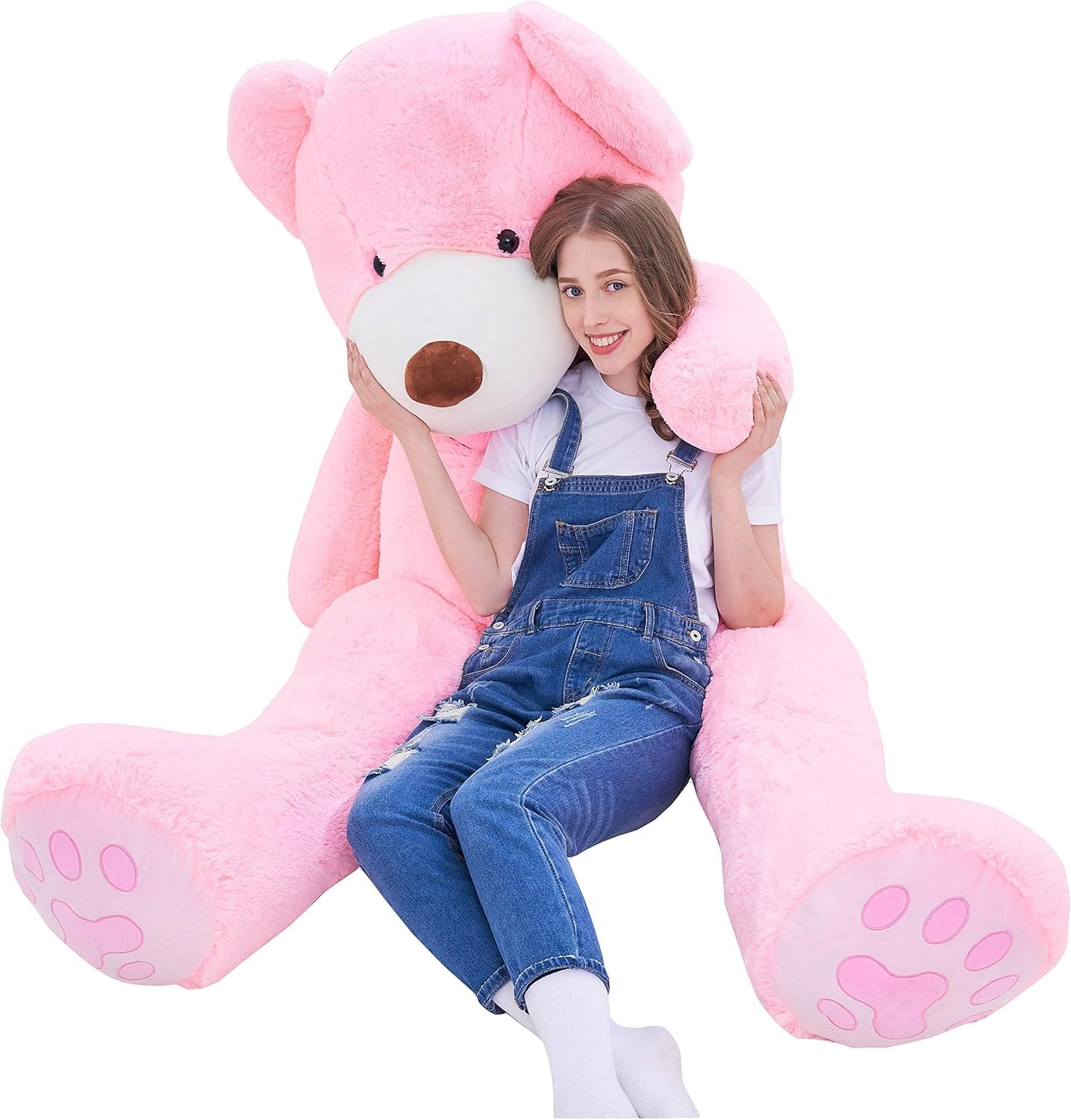 IKASA - Oso de peluche gigante, animales de juguete (Rosa, 78 pulga...
