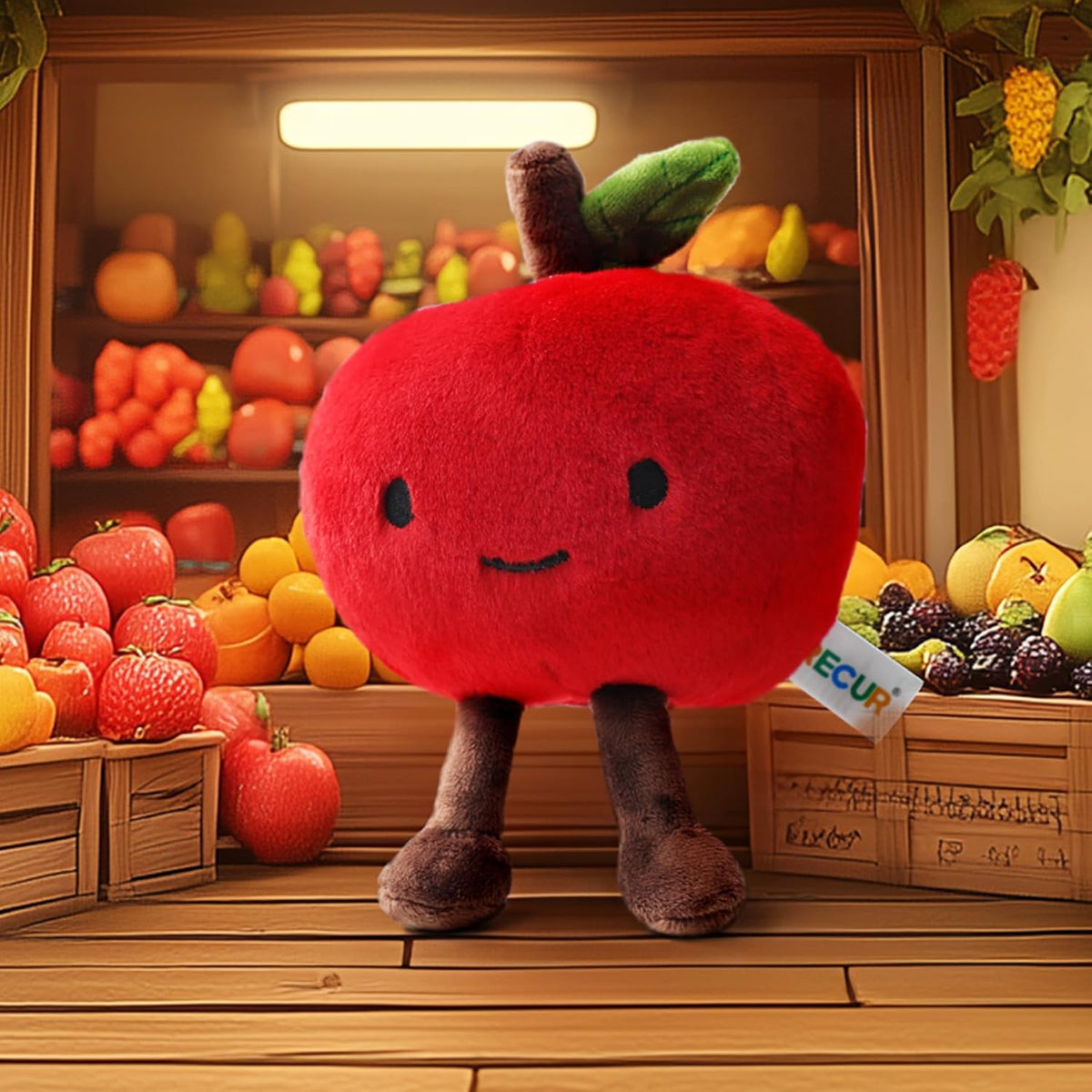 RECUR Animales de Peluche de Fruta de Manzana, Peluche de Fruta Sua...