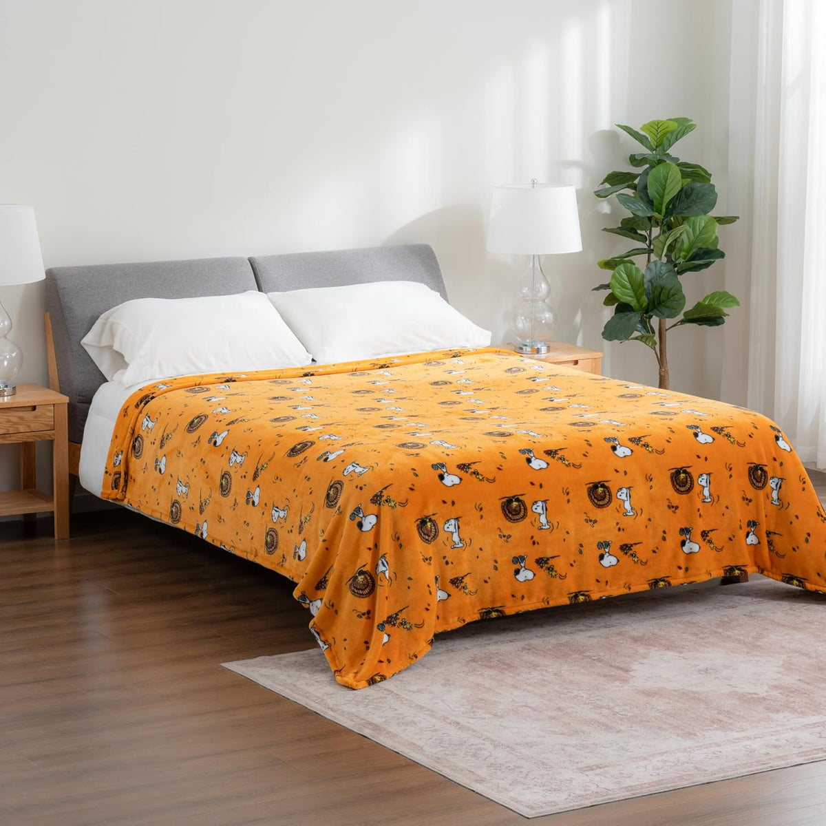 Berkshire Blanket Peanuts® VelvetLoft® - Manta de felpa de Snoopy c...