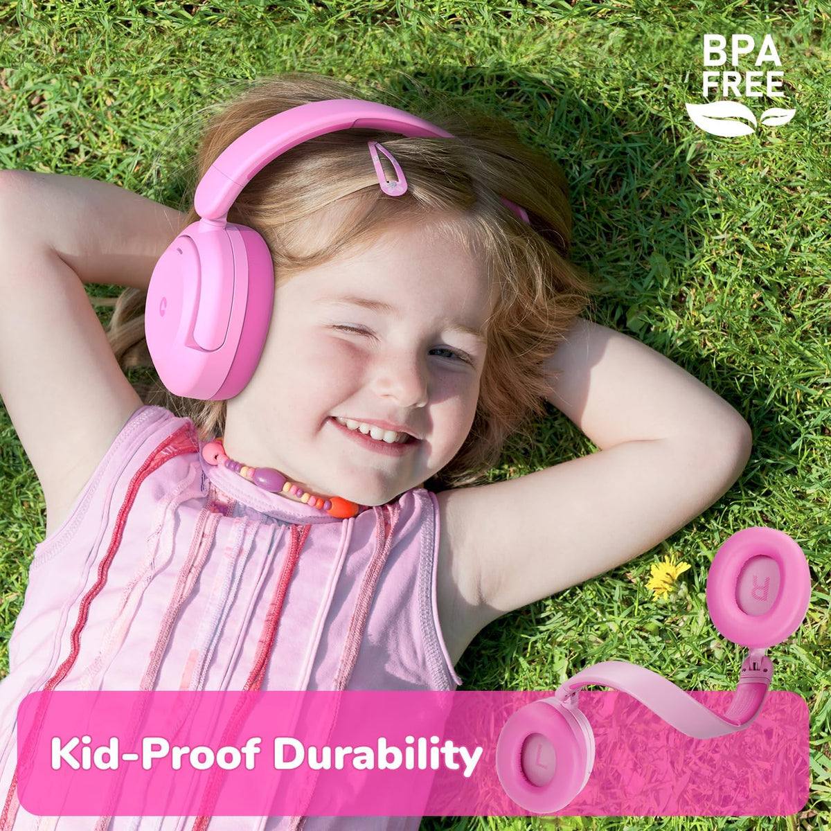 iClever BTH20 Auriculares con cancelación activa de ruido para niño...