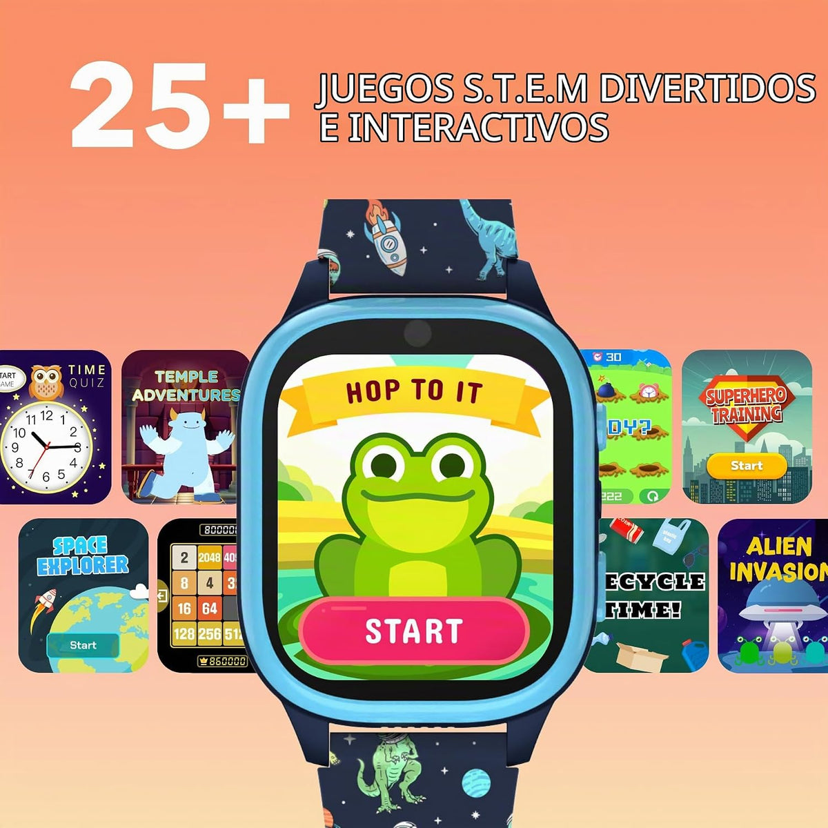 PlayZoom Reloj inteligente para niños, juguete educativo tecnológic...