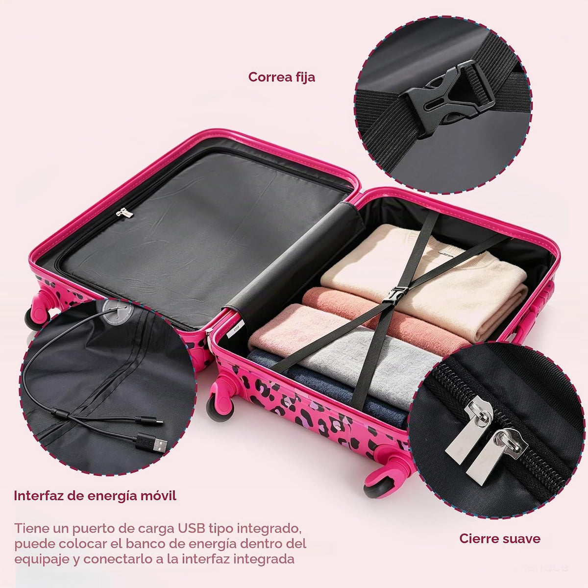 Merax 3 piezas expandible ABS Hardshell equipaje Sets Spinner Wheel...