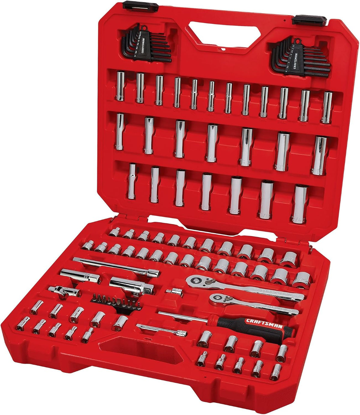 CRAFTSMAN Juego de herramientas mecánicas de 105 piezas, estándar (...